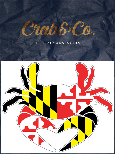 Sticker | Maryland Flag Crab